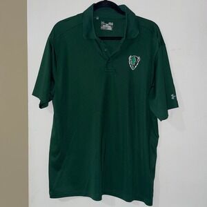Under Armour Marshall Thundering Herd Polo Shirt Men's‎ Large Green
